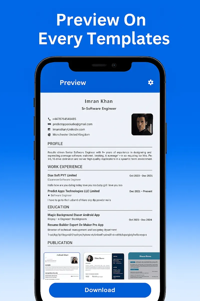 Fast CV Maker app screenshot 4
