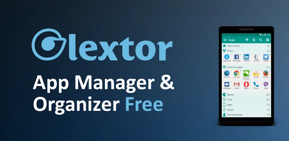 Glextor Folder Organizer Basic (Glextor App Manager) screenshot 1