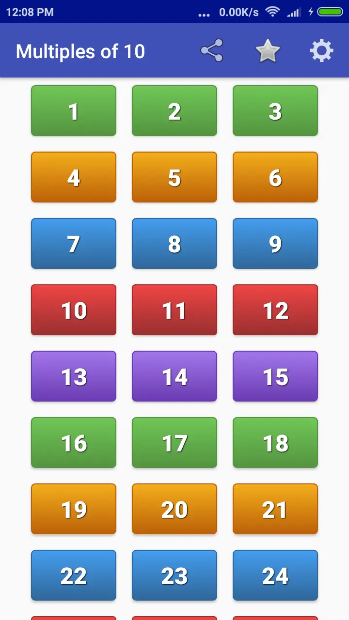 Maths Multiplication Tables screenshot 1