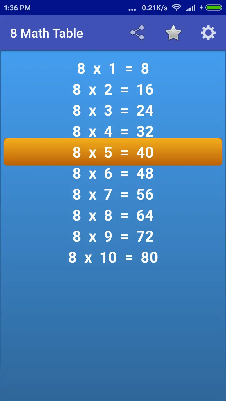 Maths Multiplication Tables screenshot 2