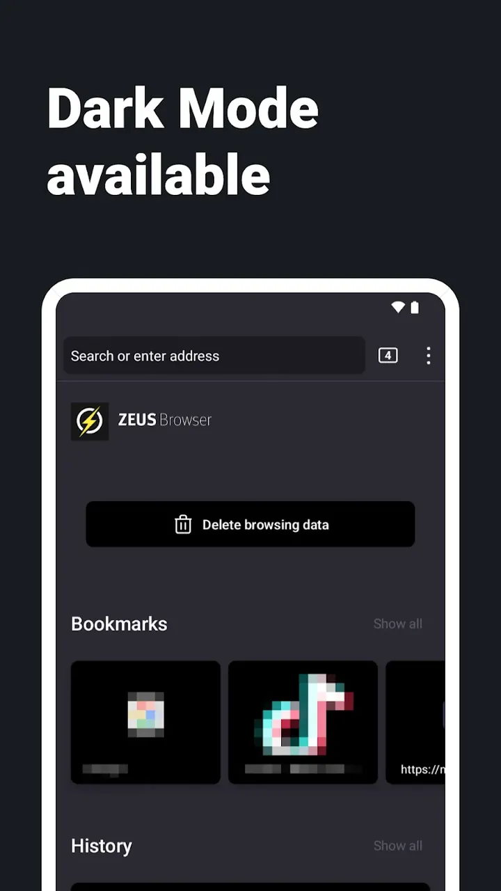 Internet Web Browser - ZEUS screenshot 3