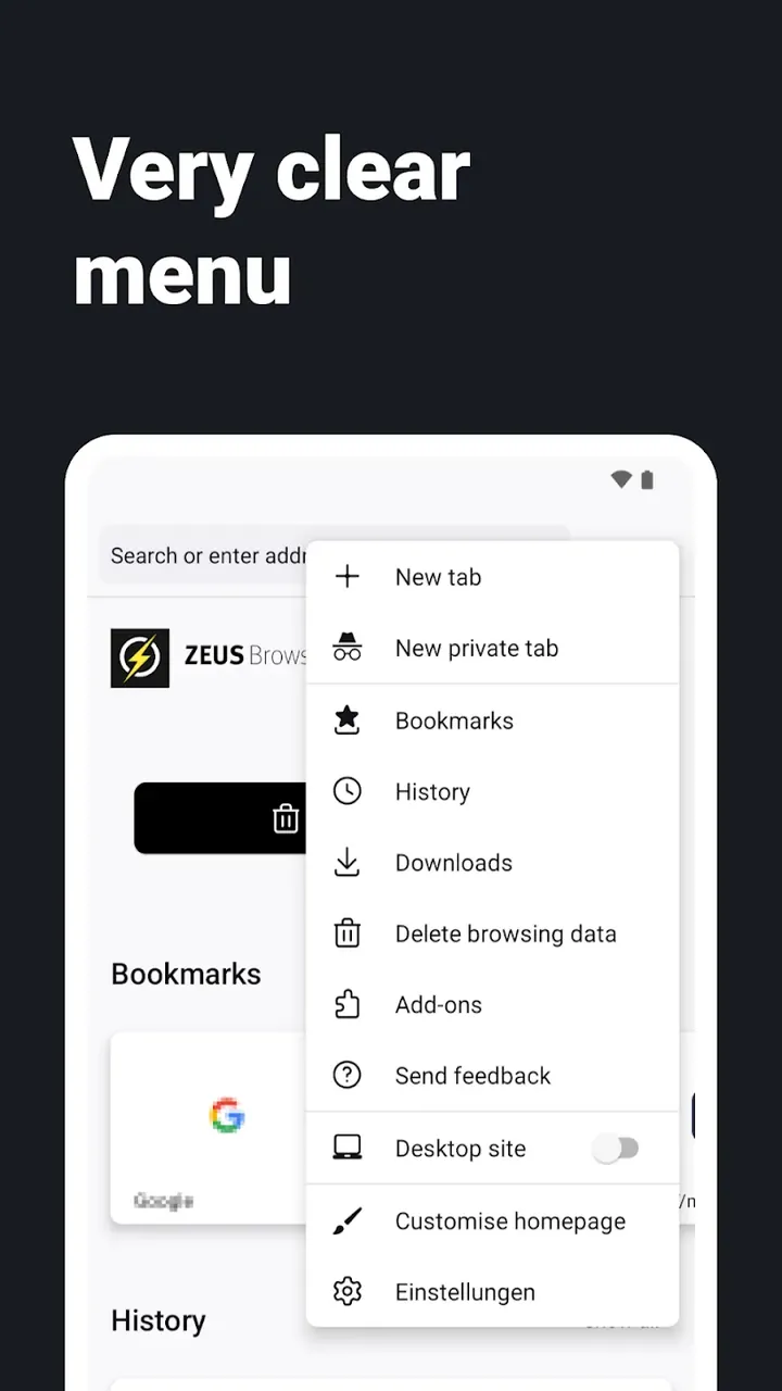 Internet Web Browser - ZEUS screenshot 4