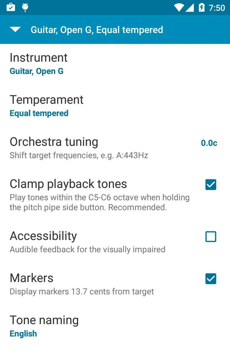 Tuner - gStrings screenshot 5