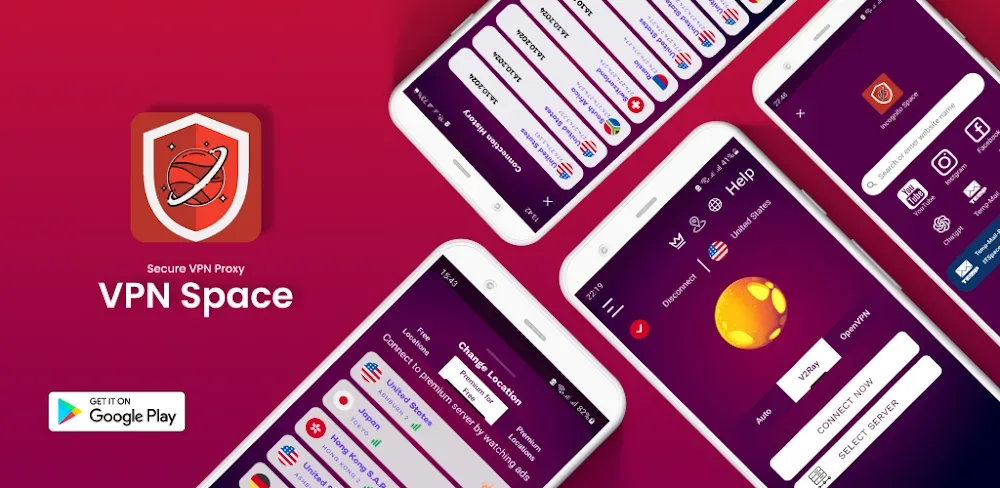 VPN Space - Secure VPN Proxy screenshot 1