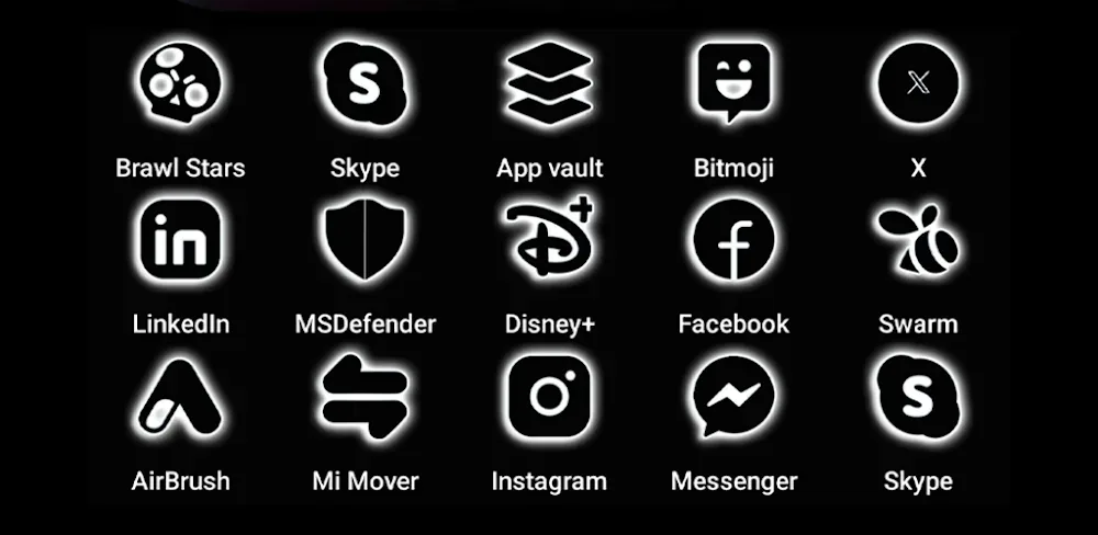 Neon-W Icon Pack screenshot 1