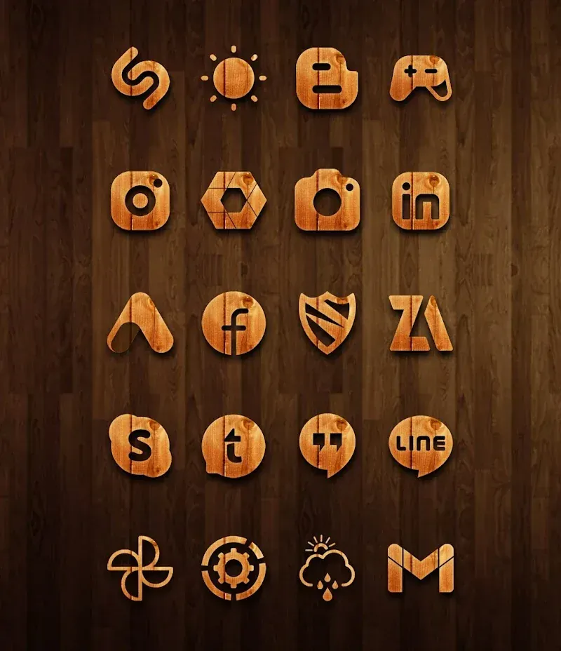 WoodRustic Icon Pack screenshot 5