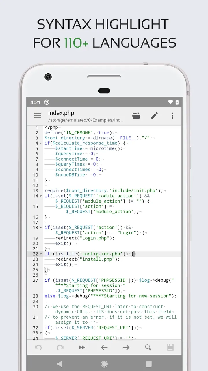 Code Editor screenshot 2