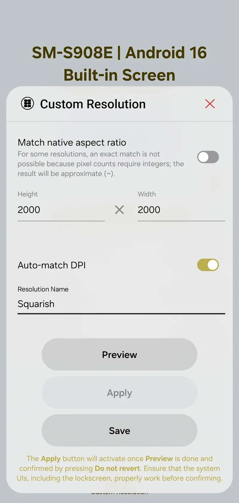 Pixels: Resolution+DPI Changer screenshot 5
