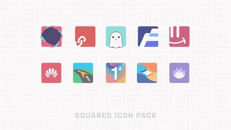 Squared - Square Icon Pack screenshot 2