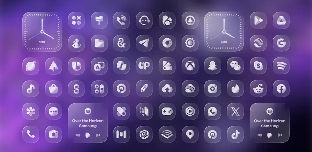One UI Glass Icon Pack screenshot 1
