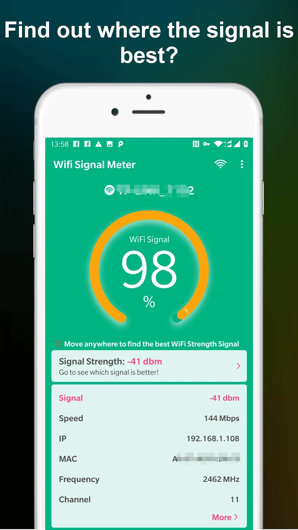 WiFi Signal Strength Meter screenshot 7