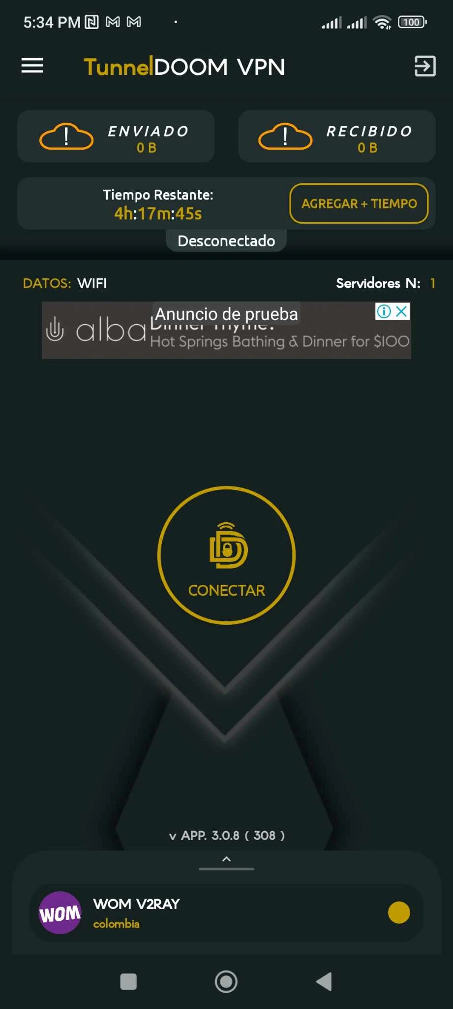 TunnelDOOm VPN-Internet seguro screenshot 1