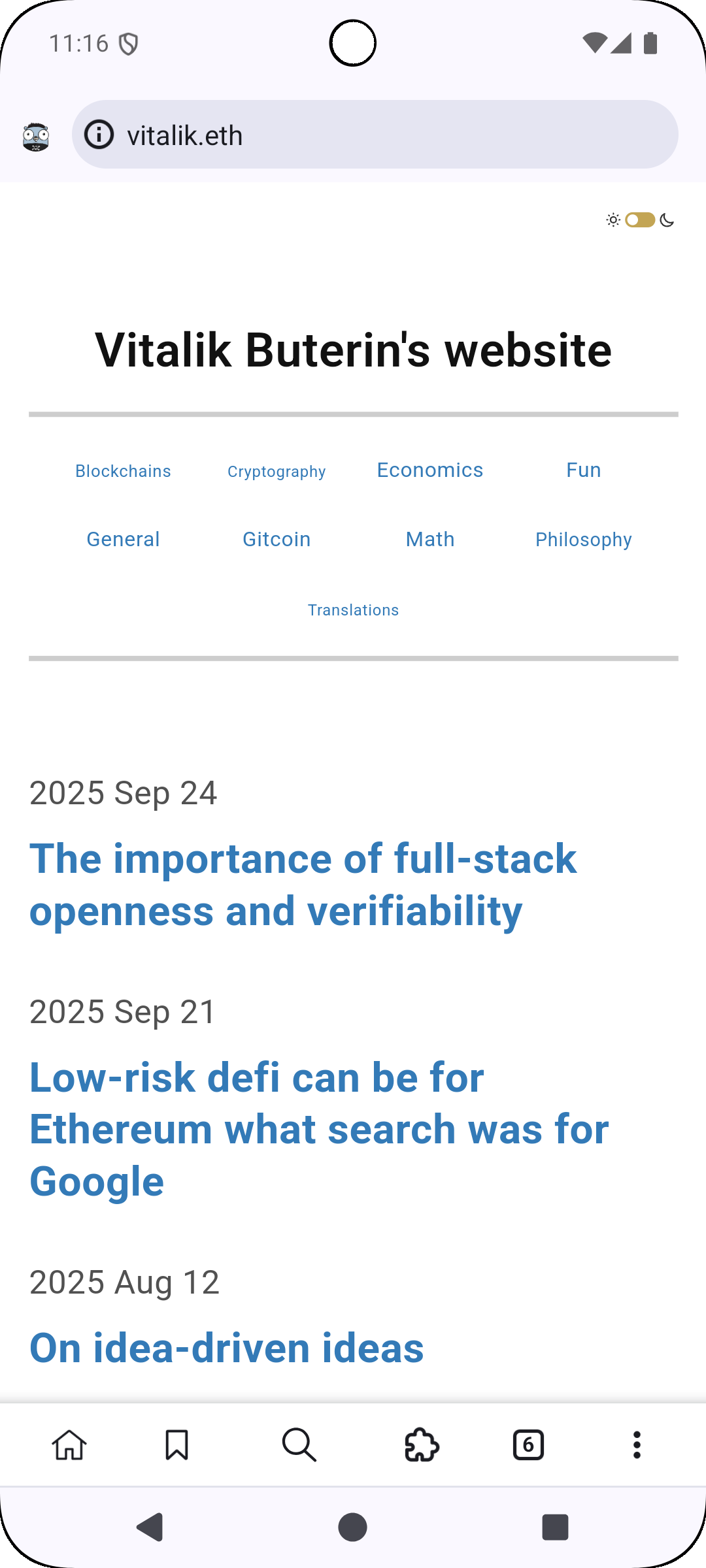 Mises Browser screenshot 5