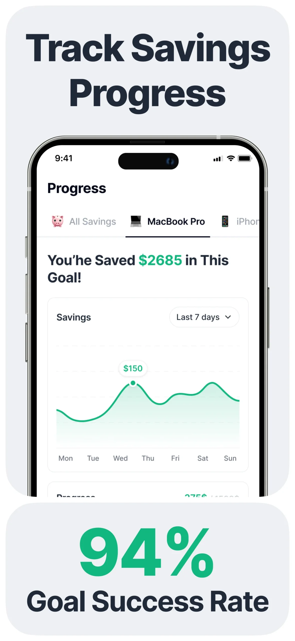 Money Box Savings Goal Tracker screenshot 3
