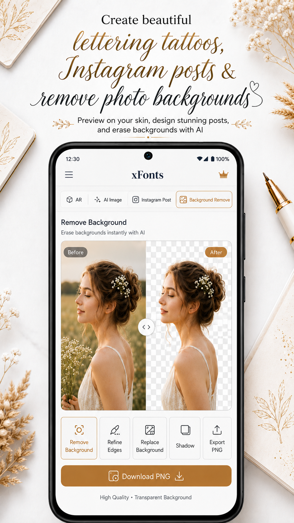 xFonts - Font Design App screenshot 2