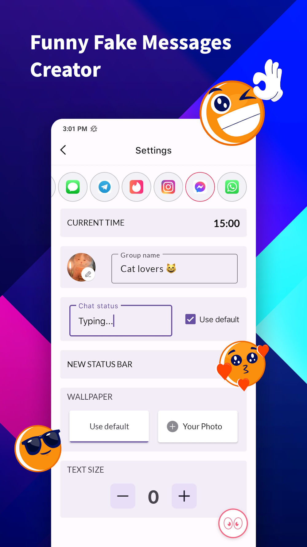 iFake: Fake Chat Messages screenshot 2