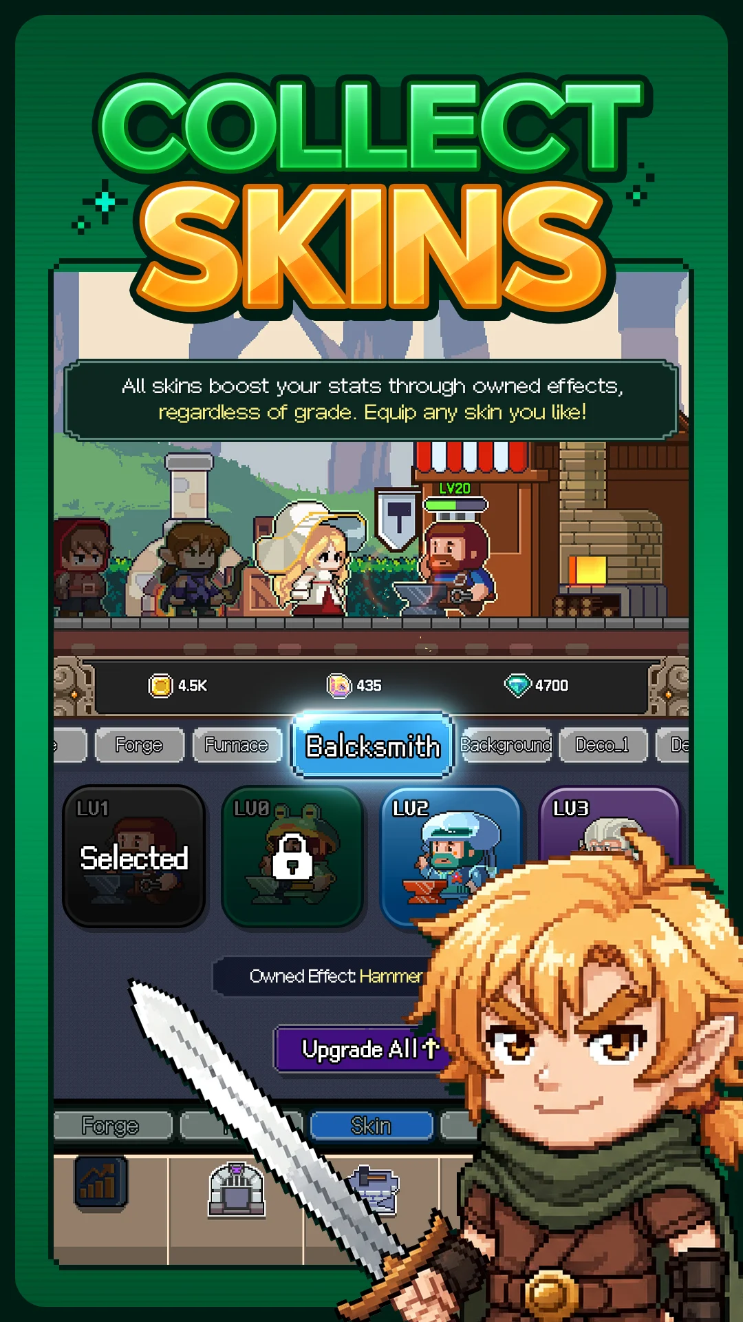 Hammer the Hit: Idle RPG screenshot 1
