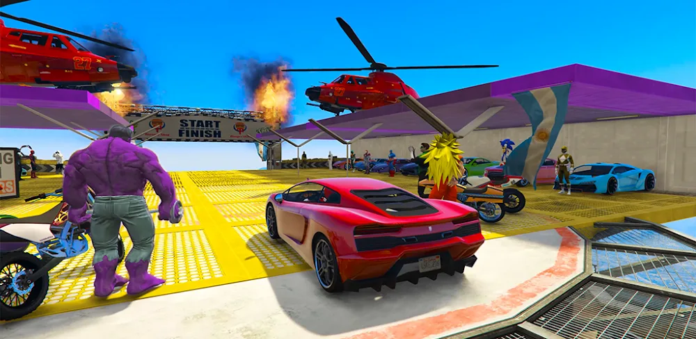 Ultimate Ramp Car Stunt 3D screenshot 1
