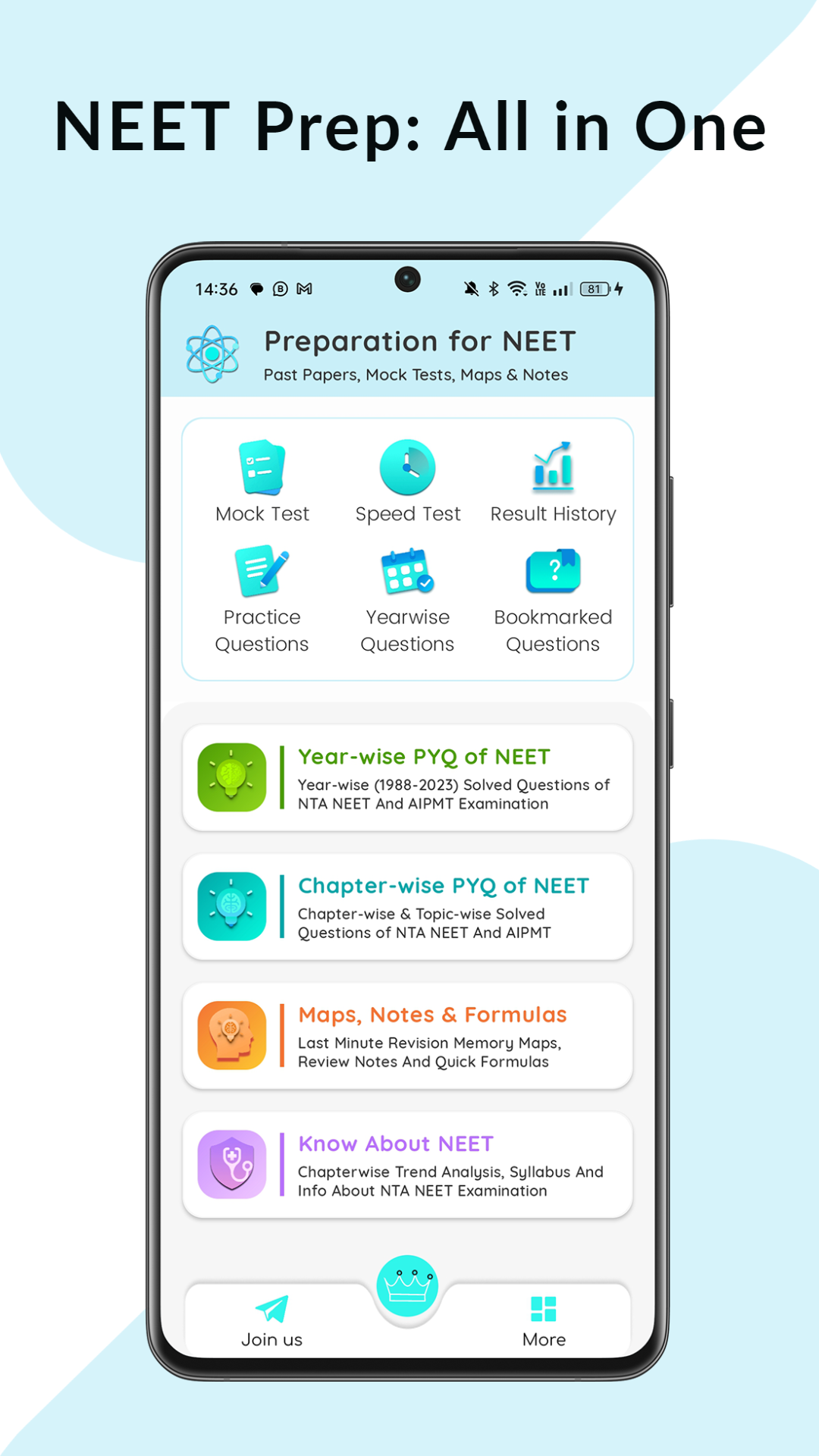 Physics: 39 Year Paper of NEET screenshot 1