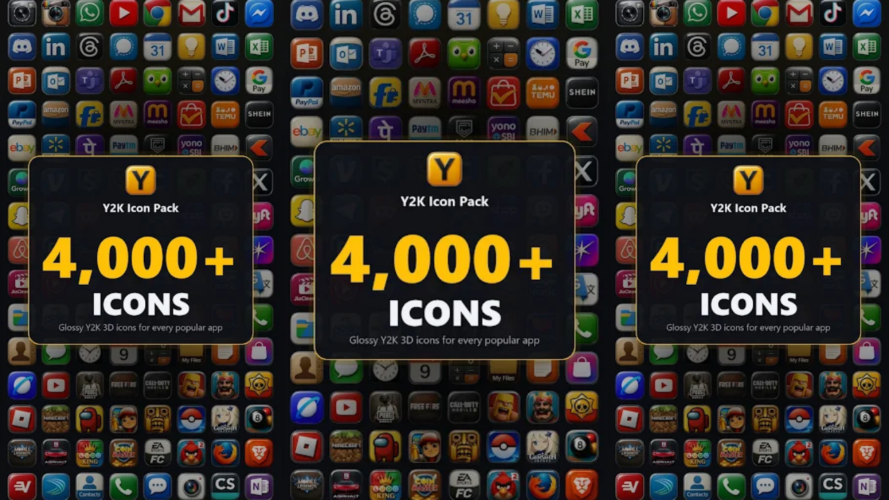 Y2K Icon Pack: Skeuomorphic 3D screenshot 1