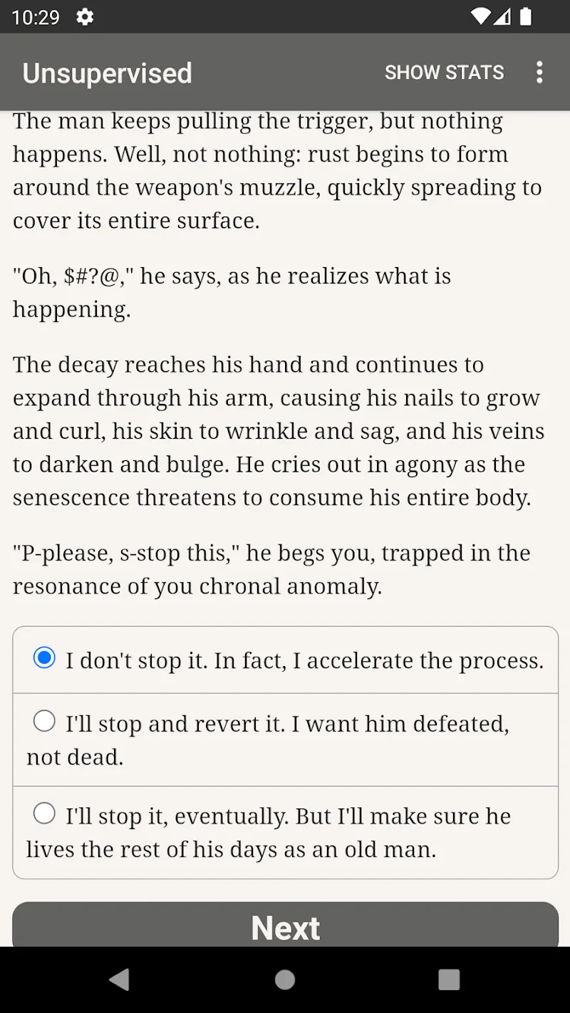 Unsupervised screenshot 3