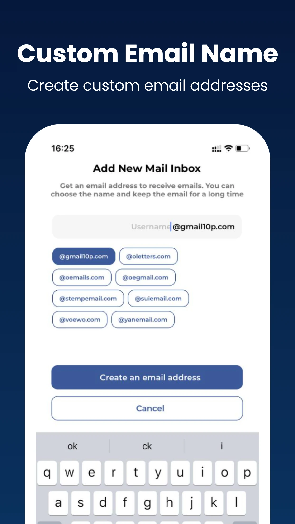 Virtual Mail - temp multi mail screenshot 1