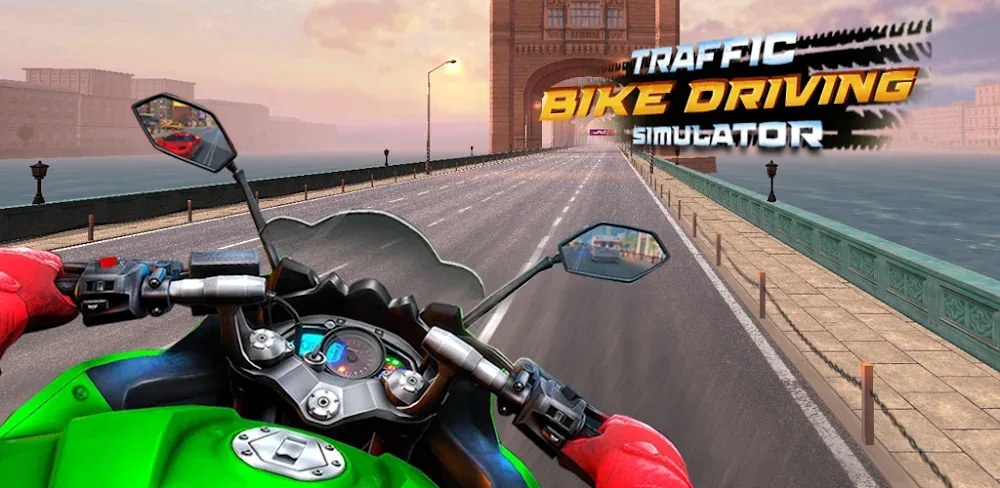 Traffic Bike Rush Driving City screenshot 1