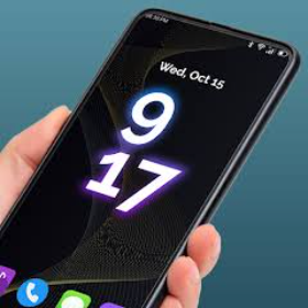Analog-Digital Clock Wallpaper