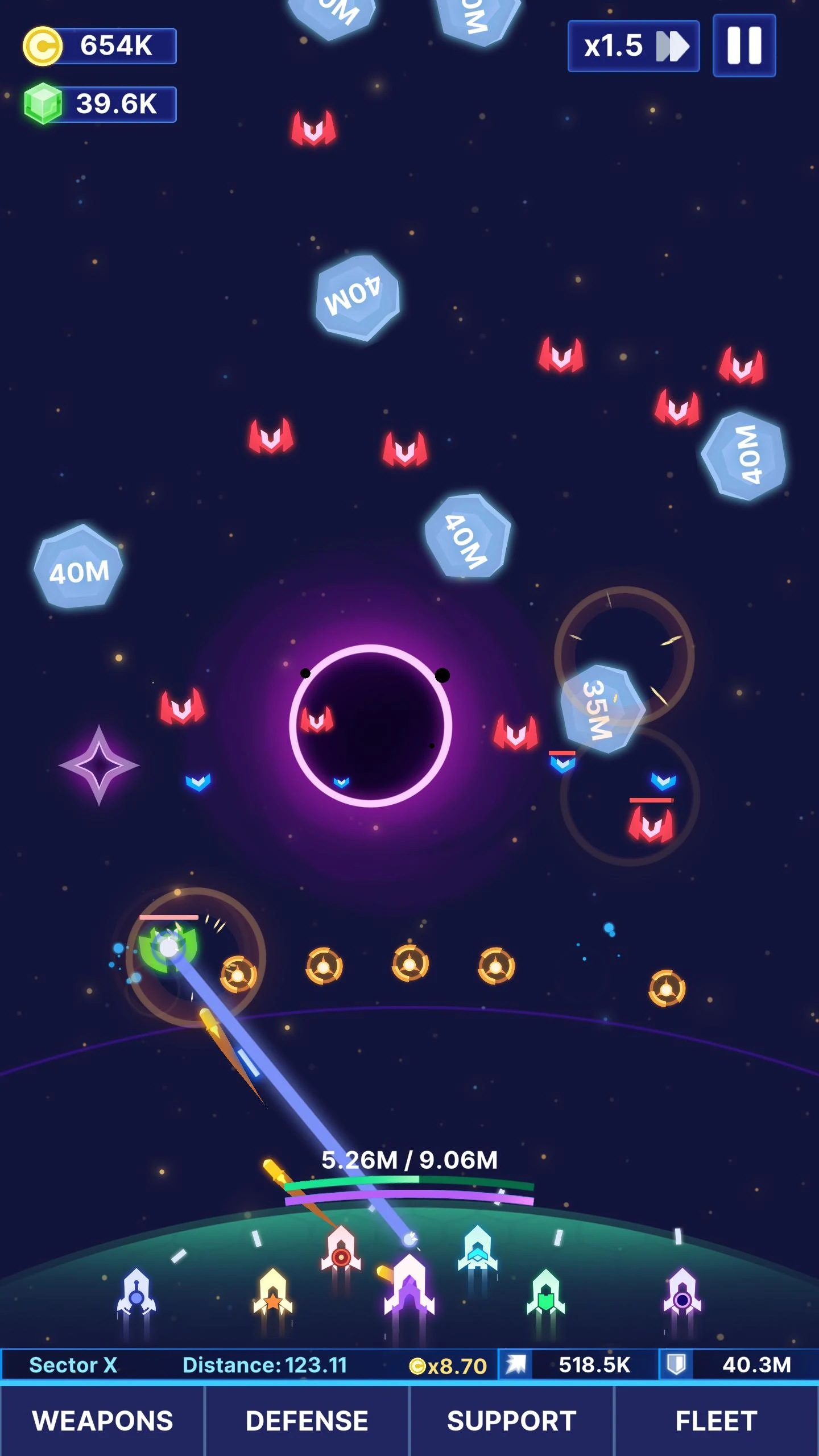Idle Space Fleet screenshot 3