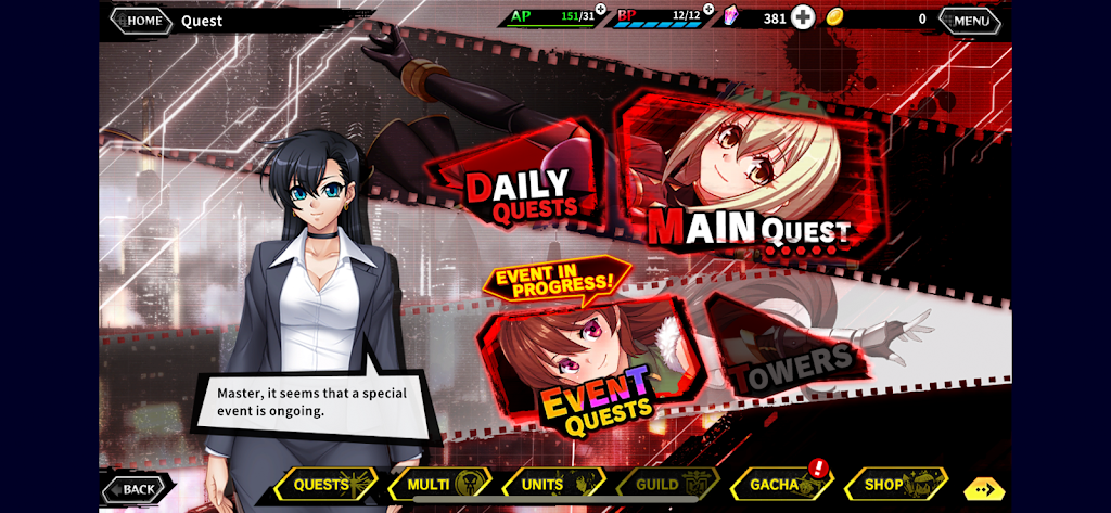 Taimanin RPG Extasy screenshot 2
