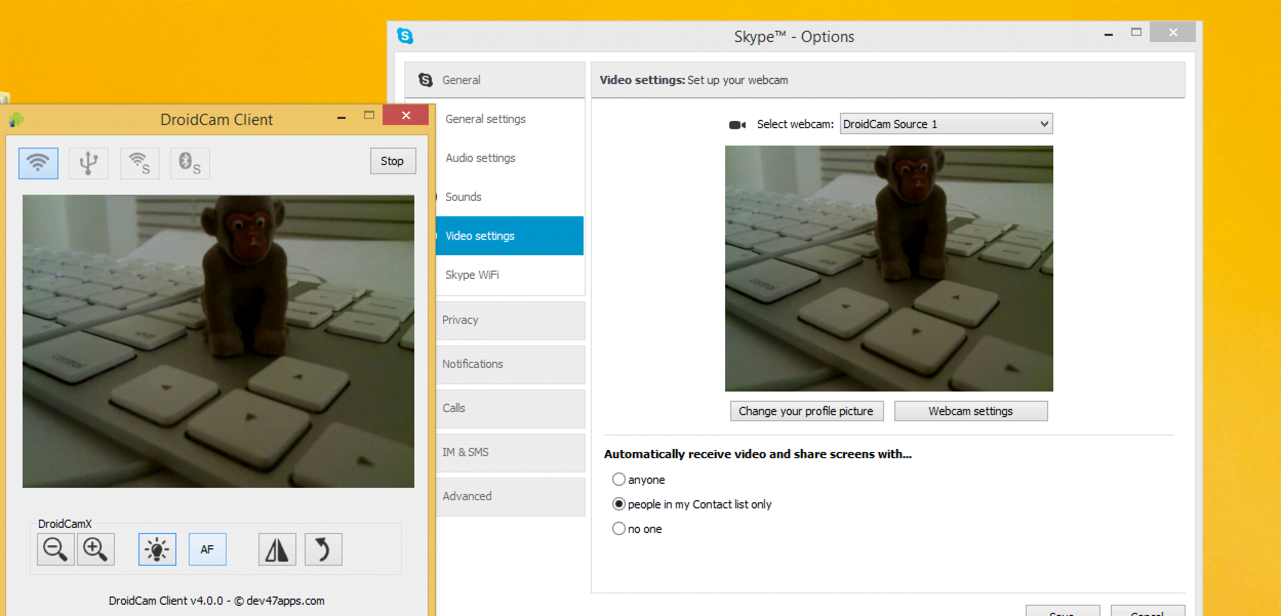 DroidCamX screenshot 2