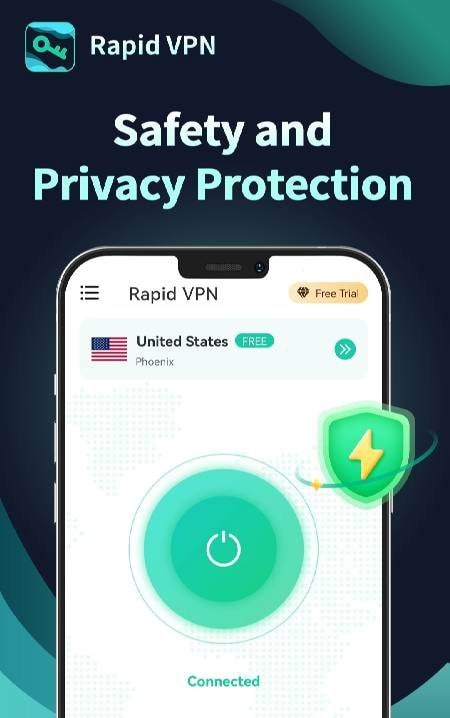 Rapid VPN Safe Secure Proxy screenshot 3