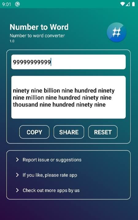 Number to word convert offline screenshot 1