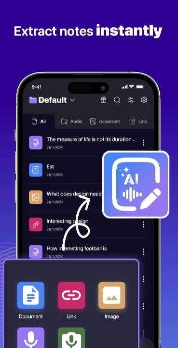 AI Transcribe Notes Assistant screenshot 2