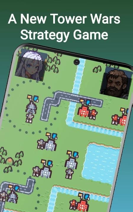 Pixel Commander - Tower War screenshot 1