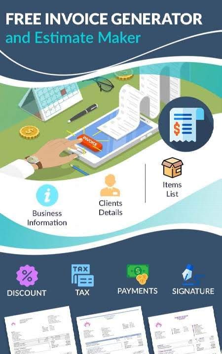 Free Invoice Generator and Estimate Maker screenshot 1