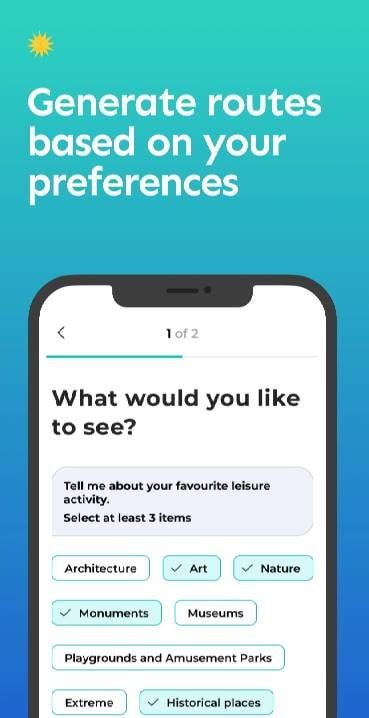 YOWAY: City walking routes screenshot 2