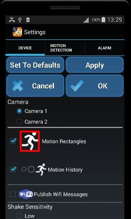 Motion Detector screenshot 1