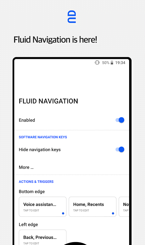 Fluid Navigation Gestures screenshot 1