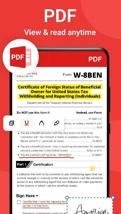 Document Reader & PDF Editor screenshot 1