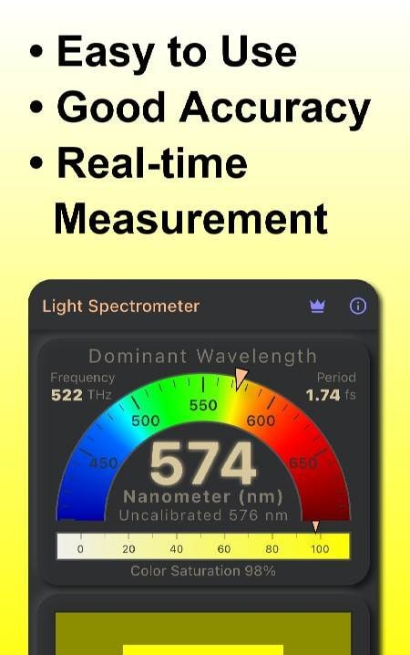 Dominant λ Light Spectrometer screenshot 2