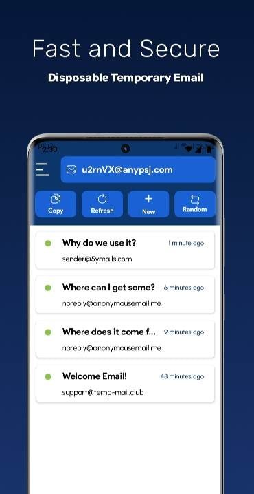 Temp Mail - Temporary Email AI screenshot 1