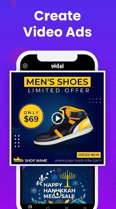 Vidsi: Promo Video Maker screenshot 1