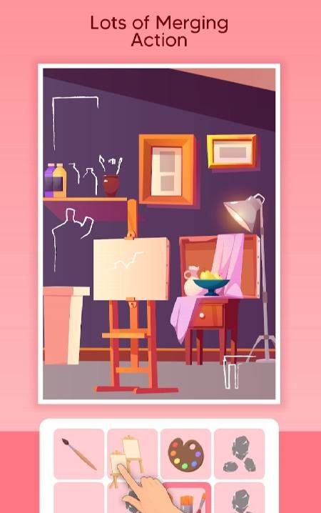 Merge Art Puzzle gameplay screenshot 2