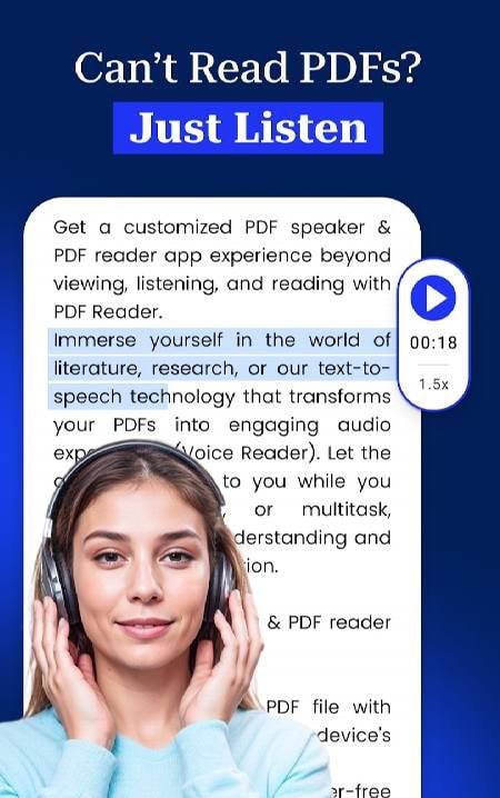 Odify - PDF Speaker & Reader screenshot 2