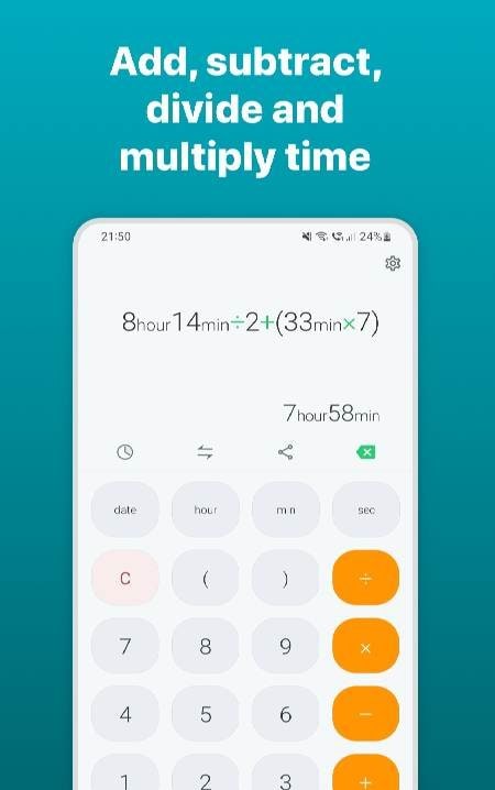 Time and Hours Calculator screenshot 1