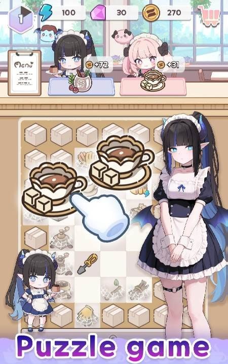 Merge Maid Cafe - Isekai Story screenshot 4