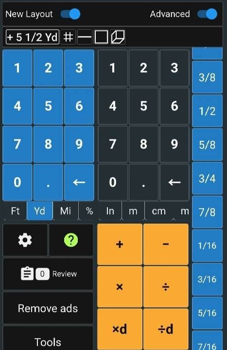 Feet & Inch Construction Calc screenshot 3