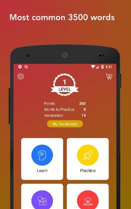 Learn Spanish Vocabulary Words screenshot 1