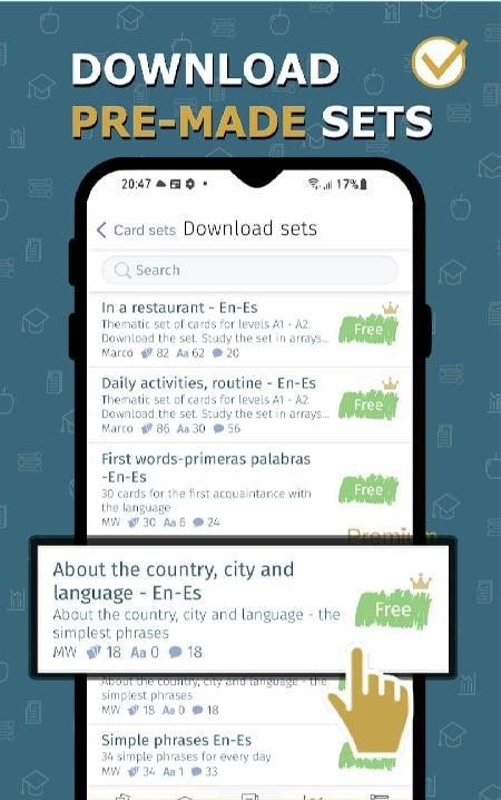 Flashcard maker vocab notebook screenshot 2